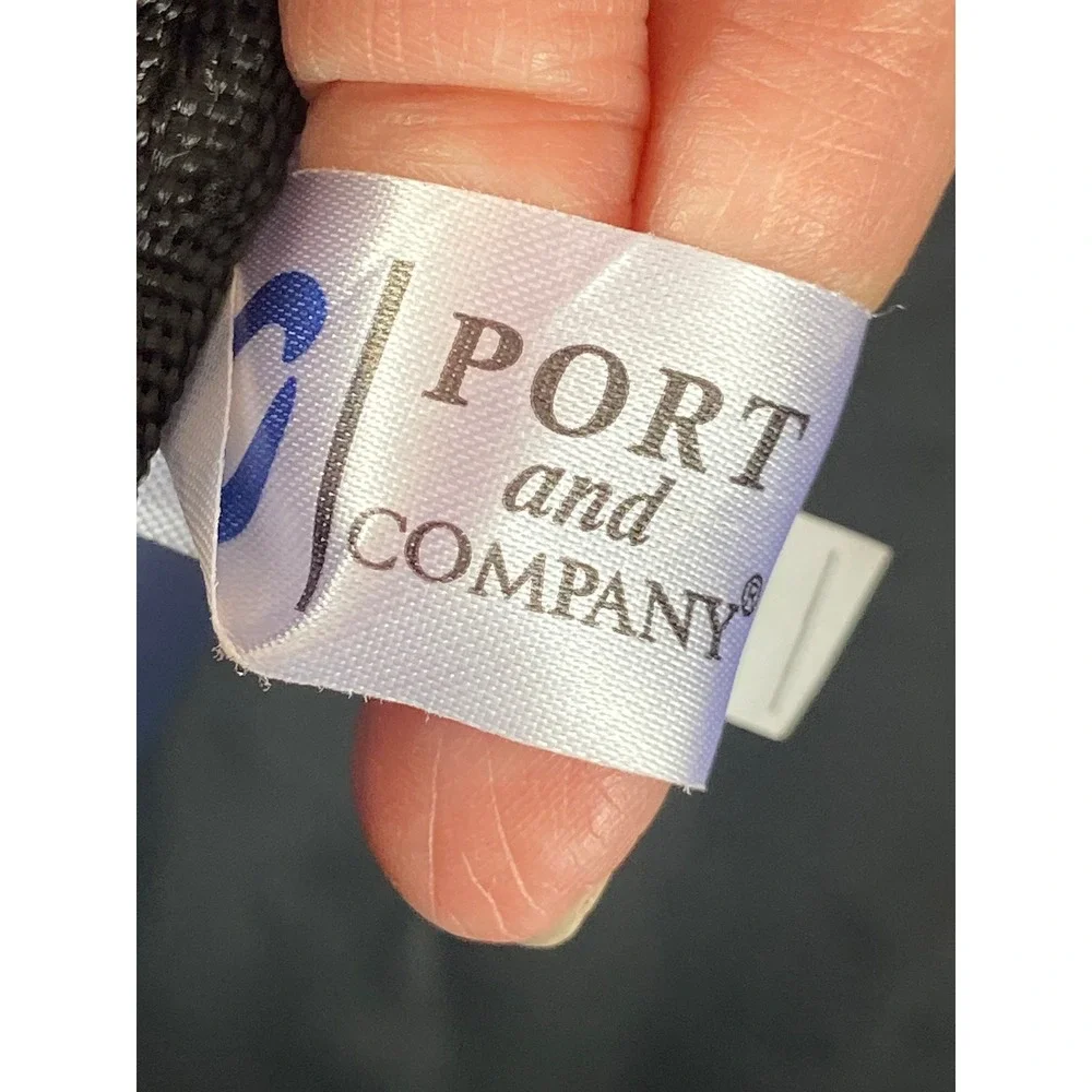 Port and Company Navy Blue JOY Logo Duffel Bag Gym Travel Weekend Bag 22 Inch